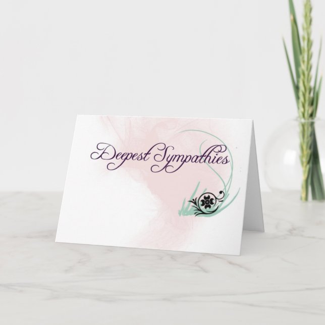 Traurig, mag ich Sie nicht Karte (Vorderseite)