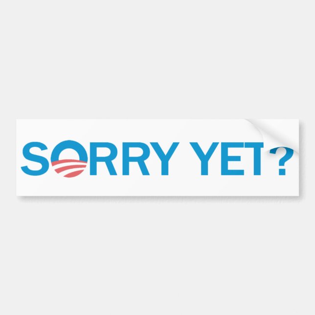 Traurig schon? Antiobama-Autoaufkleber Autoaufkleber (Vorne)