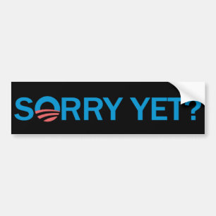 Traurig schon? Antiobama-Autoaufkleber - Schwarzes Autoaufkleber