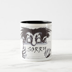 Traurig Zweifarbige Tasse