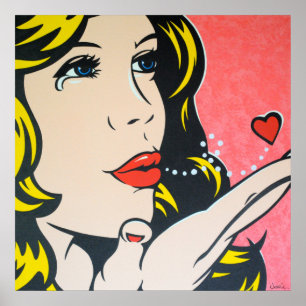 Traurige Auf Wiedersehen - ursprüngliche Pop-Kunst Poster