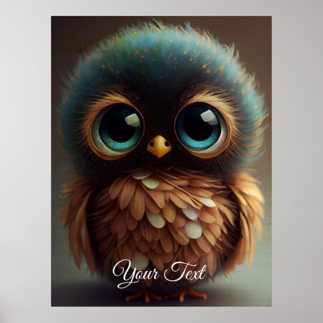Traurige Eule. Poster (Vorne)