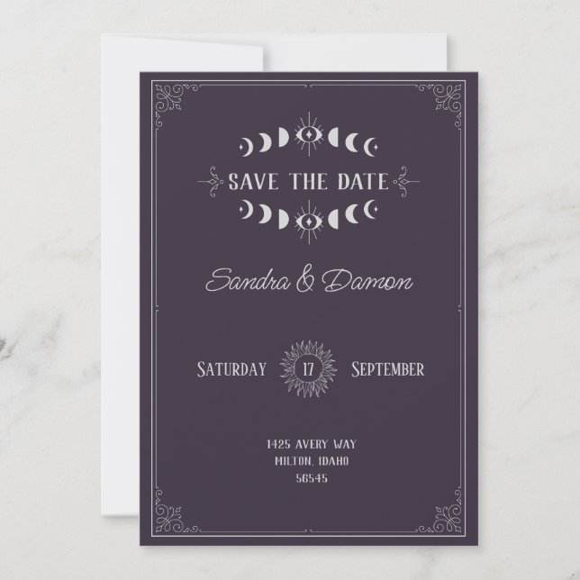 Traurige Hochzeit Save the Date (Vorderseite)