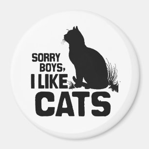TRAURIGE JUNGEN MAG ICH KATZEN - .PNG MAGNET