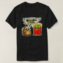 Traurige Kartoffel und Pommes Frites Lustige Carto