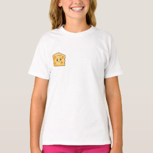Traurige kleine Cartoon-Schweizer Käse-Kinder T-Shirt