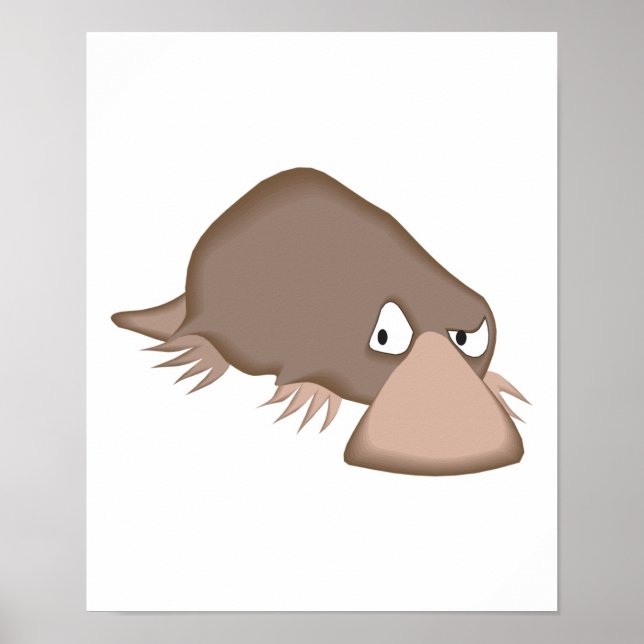 traurige kleine Platypus Poster (Vorne)