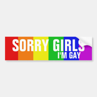 Traurige Mädchen bin ich homosexuell Autoaufkleber