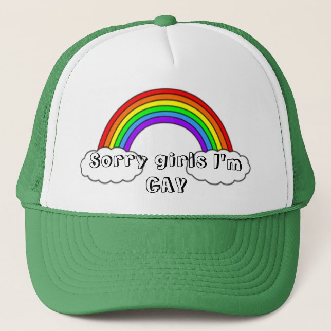 Traurige Mädchen bin ich HOMOSEXUELL Truckerkappe (Vorderseite)