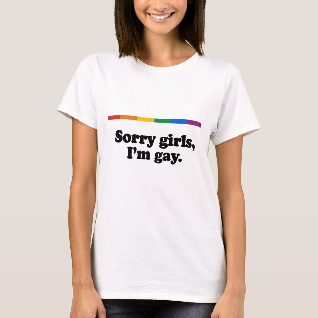Traurige Mädchen, I' m-Homosexuelles T-Shirt (Vorderseite)