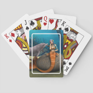 Traurige Meerjungfrau Spielkarten