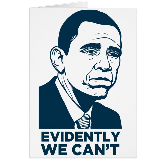 Traurige Obama-Karte (Vorne)