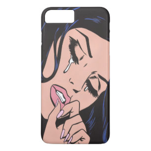 Traurige Pop-Art-weinende Frau Case-Mate iPhone Hülle