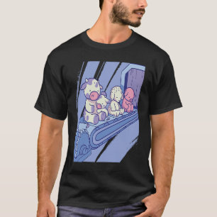 Traurige Tiere auf Förderband Vegan Vegetarische A T-Shirt