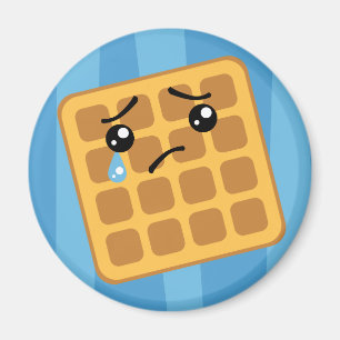 Traurige Waffel Magnet