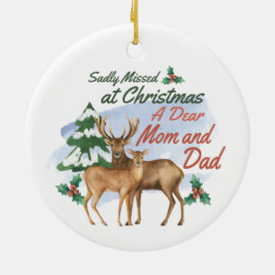 Traurige Weihnachtserinnerung an Verstorbene in Aq Keramik Ornament