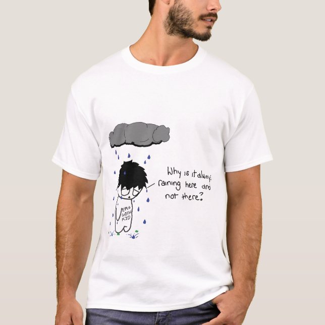 Traurige Wolke mit Logo T-Shirt (Vorderseite)