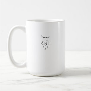 traurige Wolken-Doodle-Kunst Kaffeetasse