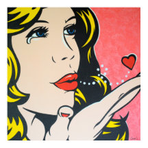 Trauriger Abschied - Original Pop Art