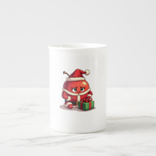 Trauriger Apfel zu Weihnachten Prozellantasse