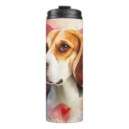 Trauriger Beagle Thermosbecher