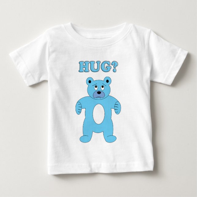 Trauriger blauer Bär - Umarmung? Baby T-shirt (Vorderseite)