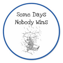 Trauriger Cartoon Fish Bad Day Beileid