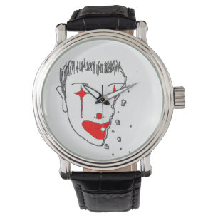 Trauriger Clown Armbanduhr