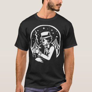 trauriger Clown im Zirkus T-Shirt