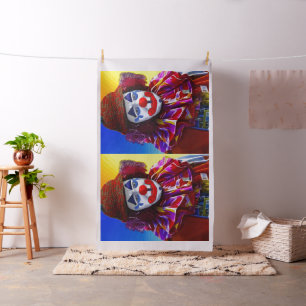 Trauriger Clown Stoff