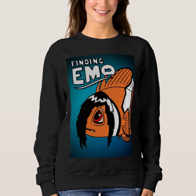 Trauriger Clownfisch Sweatshirt (Vorderseite)