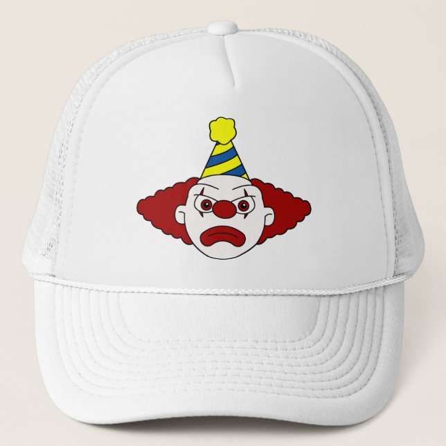 Trauriger Clownhut aus Party Truckerkappe (Vorderseite)