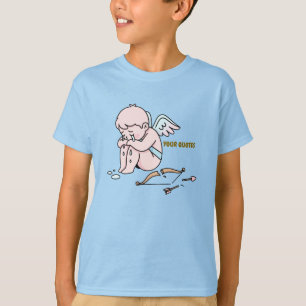 Trauriger Cupid mit gebrochenem Bogen T-Shirt