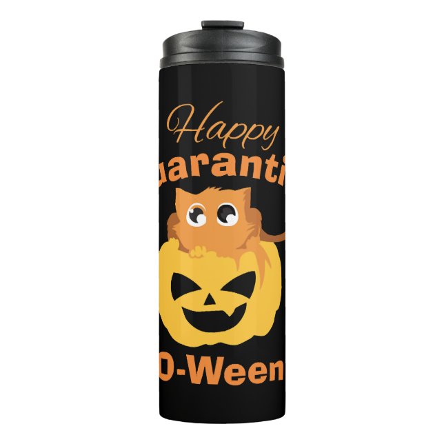 Trauriger Halloween Thermosbecher (Vorderseite)