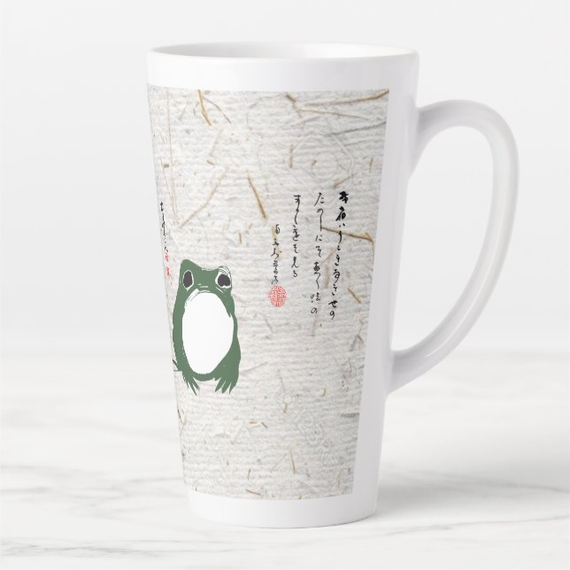 Trauriger japanischer Frosch Toad im 19. Jahrhunde Milchtasse (Rechts)