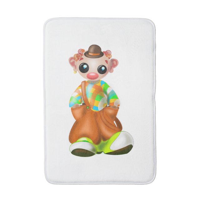 Trauriger kleiner Clown Badematte (Vorderseite Vertikal)