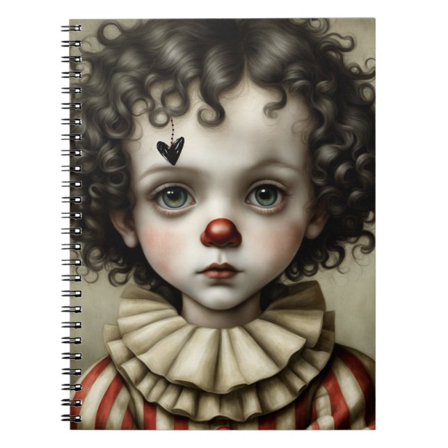 Trauriger kleiner Clown | Notebook-Journal Notizblock (Vorderseite)