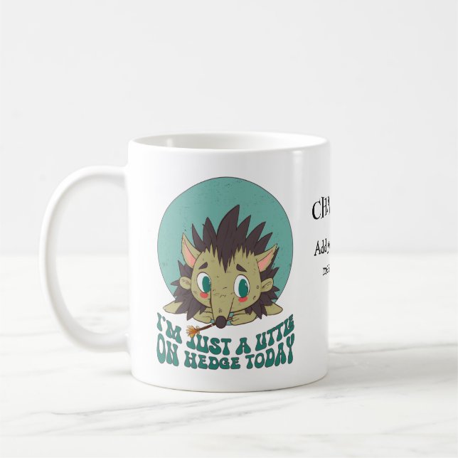 Trauriger kleiner Igel Kaffeetasse (Links)