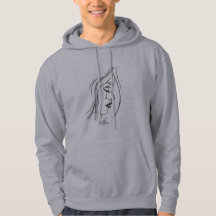 Trauriger MädchenHoodie