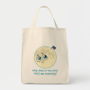 Trauriger Mond Tragetasche