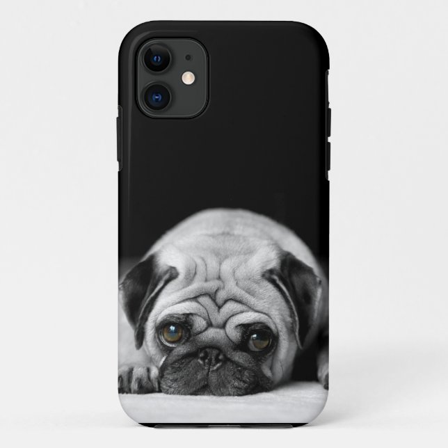 Trauriger Mops Case-Mate iPhone Hülle (Rückseite)