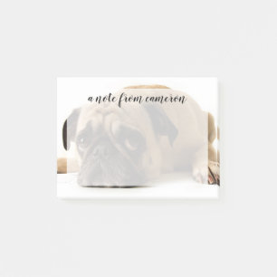 Trauriger Mops Post-it Klebezettel