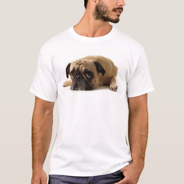 Trauriger Mops T-Shirt (Vorderseite)