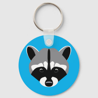 Trauriger Niedlicher Raccoon Schlüsselanhänger