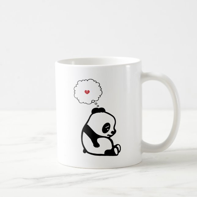 Trauriger Panda Kaffeetasse (Rechts)