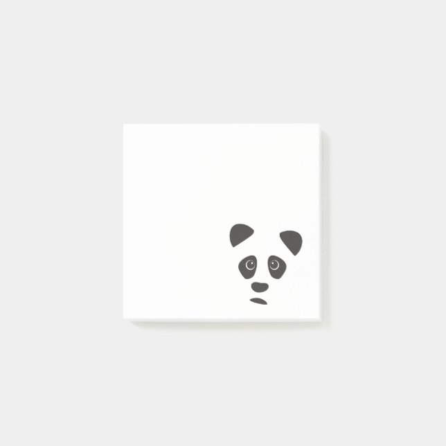 Trauriger Panda Post-it Klebezettel (Vorderseite)