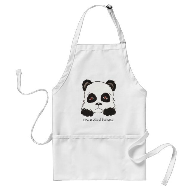 Trauriger Panda Schürze (Vorne)