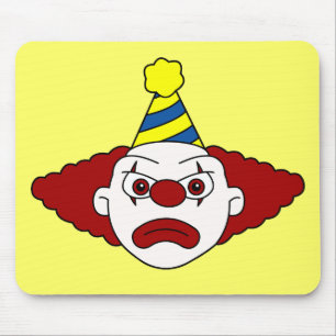 Trauriger Party Clown-Mauspad Mousepad