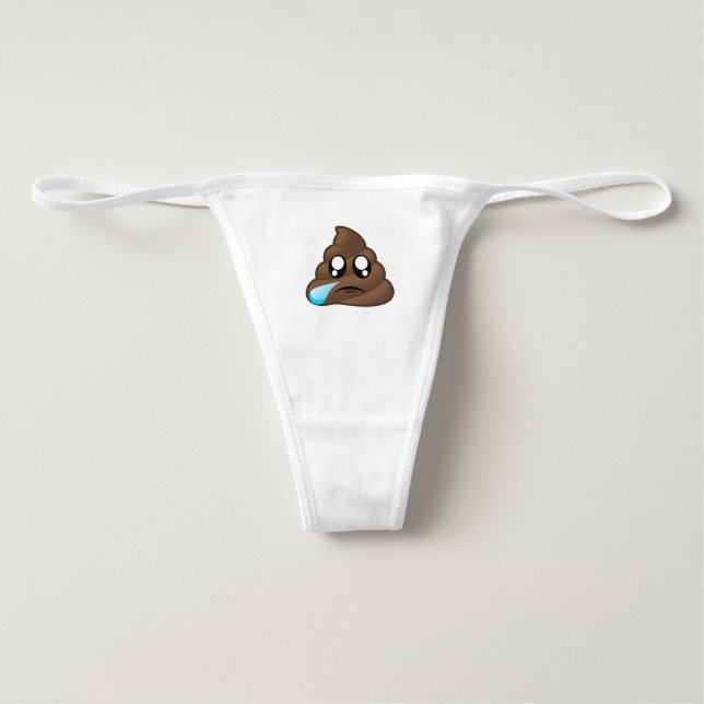Trauriger Riss kacken Emoji (Vorderseite)