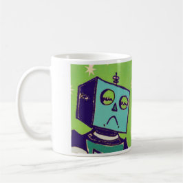 Trauriger Roboter/glückliche Roboter-Kaffee-Tasse Tasse